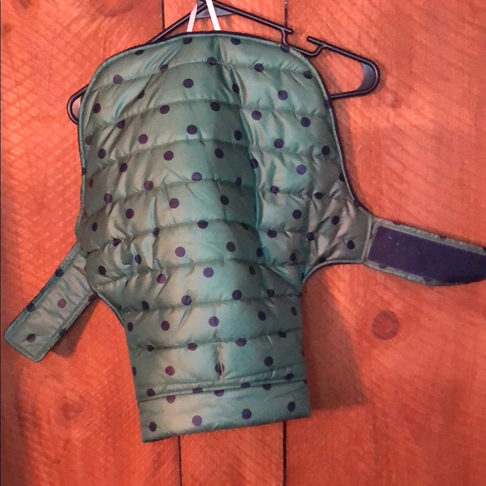 Green Polka Dot Dog Jacket